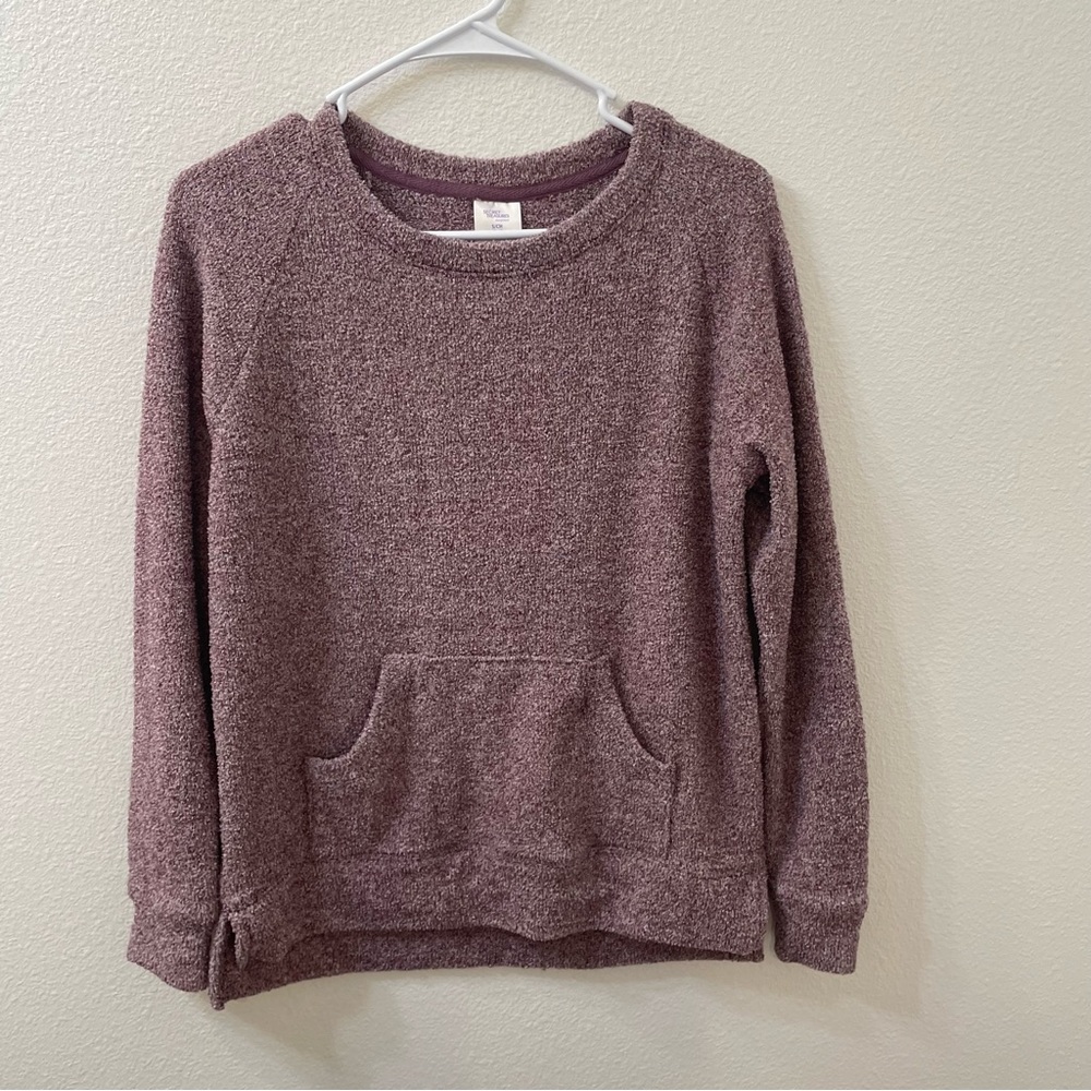 Secret treasures sweatshirt fuzzy purple small